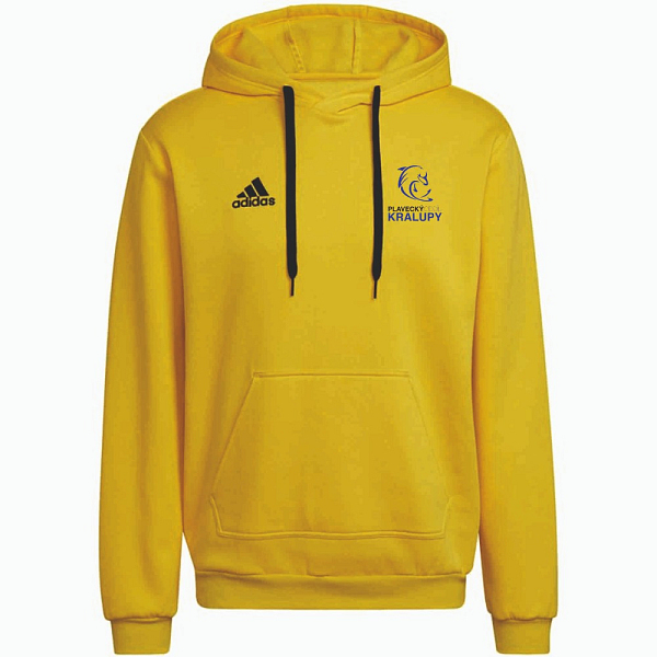 Unisex mikina žlutá Adidas - klokanka s potiskem POKr