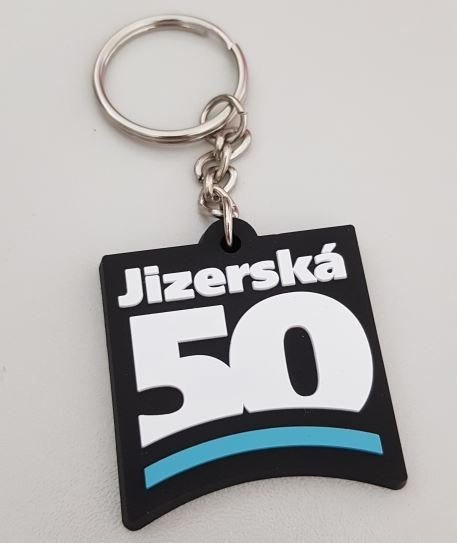 Černý přívěšek na klíče Jizerská 50