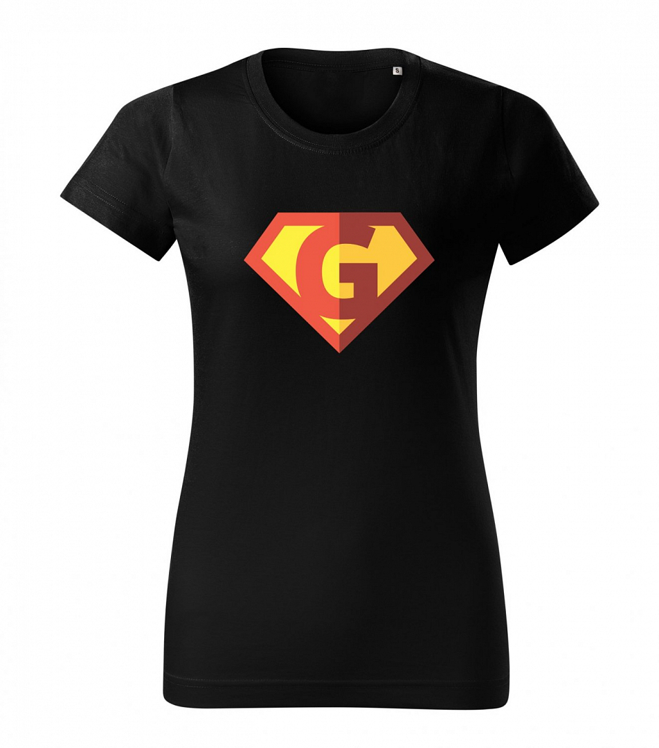 Dámské doplňkové tričko - bavlněné s potiskem SuperGryf